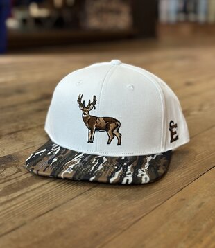 Embry White Ranch Camo Buck Hat