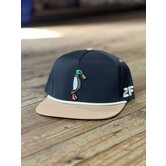 24.7Hunt Black/Tan Rope Hat