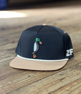 24.7Hunt Black/Tan Rope Hat