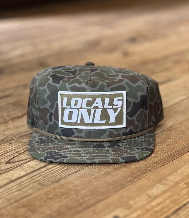 Local Boy Outfitters Flat Brim Locals Only Patch Hat Localflage