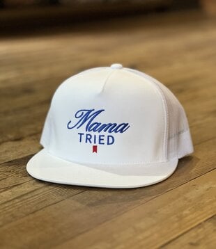 5 Panel Mama Tried Hat Ultra White