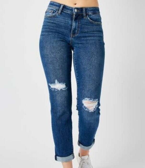 Judy Blue JB Mid-Rise Destroy Slim Jeans