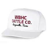 WB Cattleman Rope White Hat