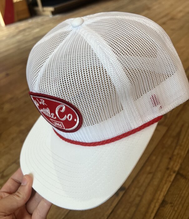 Whiskey Bent Hats WB Cattle Co Mesh White Hat