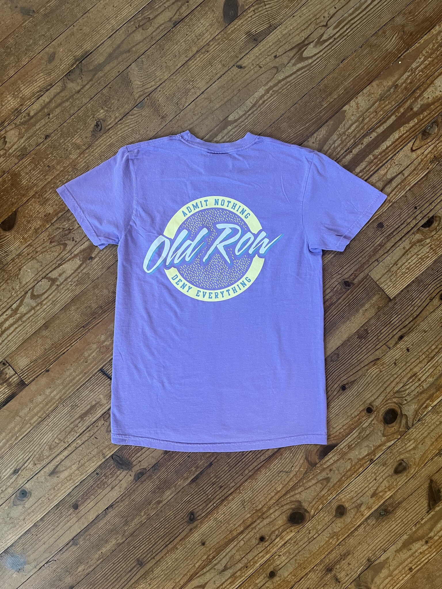 Circle Logo Pocket Tee Violet - Papa's General Store