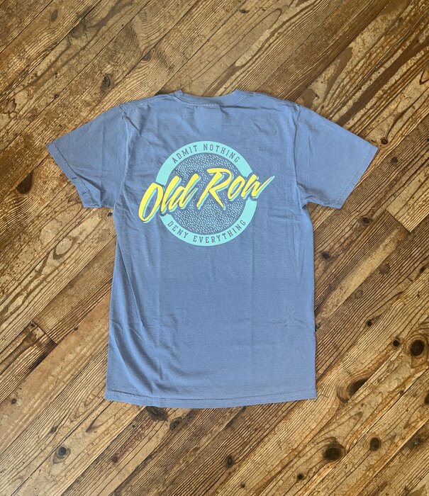 Old Row Circle Logo Pocket Tee Blue Jean