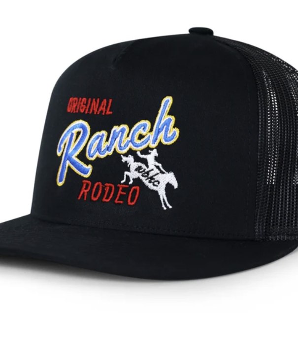Whiskey Bent Hats WB Ranch Rodeo Trucker Black