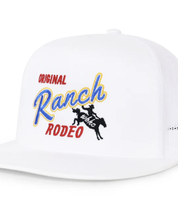 Whiskey Bent Hats WB Ranch Rodeo Trucker White