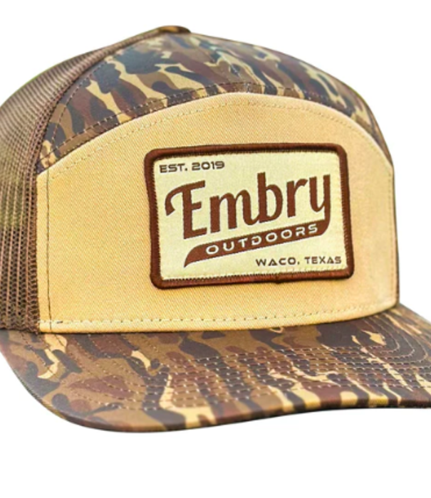 Embry Outdoors Embry Brown Ranch 7 Panel "Retro" Hat