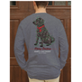 Men's  Merry Christmas Lab L/S Tee Charcoal Heather