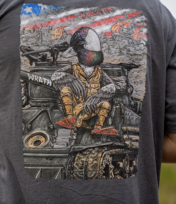 Combat Waterfowl Battlefield Buffy Tee Heavy Metal