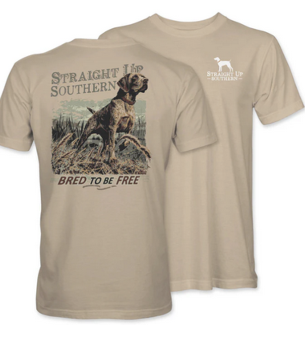 Straight Up Southern Bred To Be Free Tee