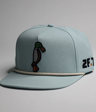 24.7Hunt Teal Duck Rope Hat