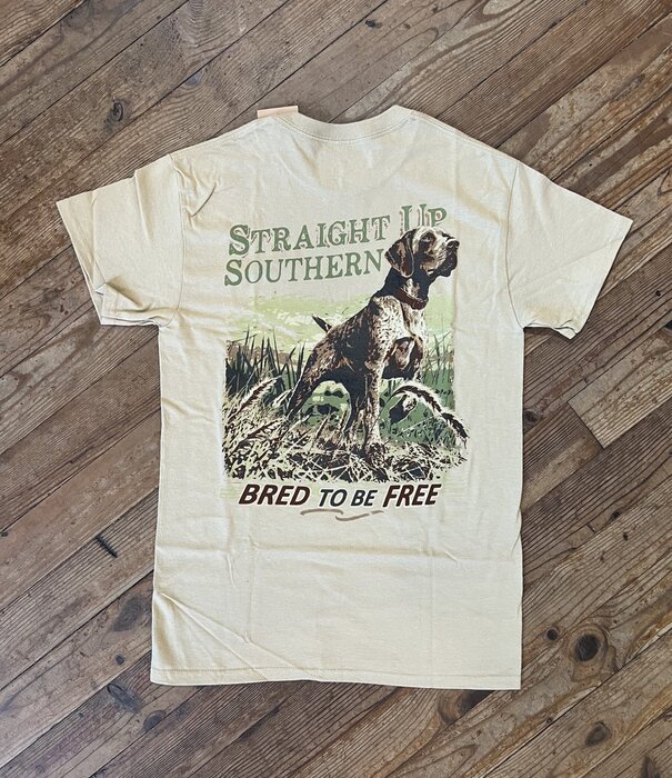 Straight Up Southern Bred To Be Free Tee