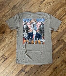 Trumpeter Rally Tee Stone Grey