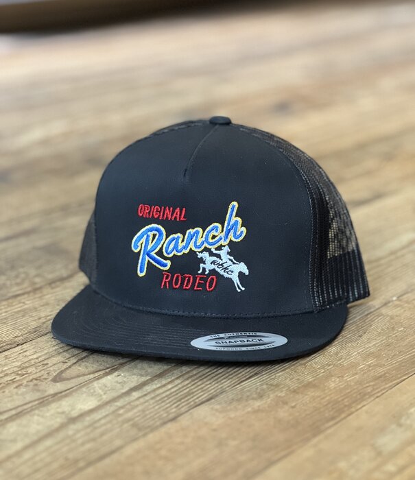Whiskey Bent Hats WB Ranch Rodeo Trucker Black