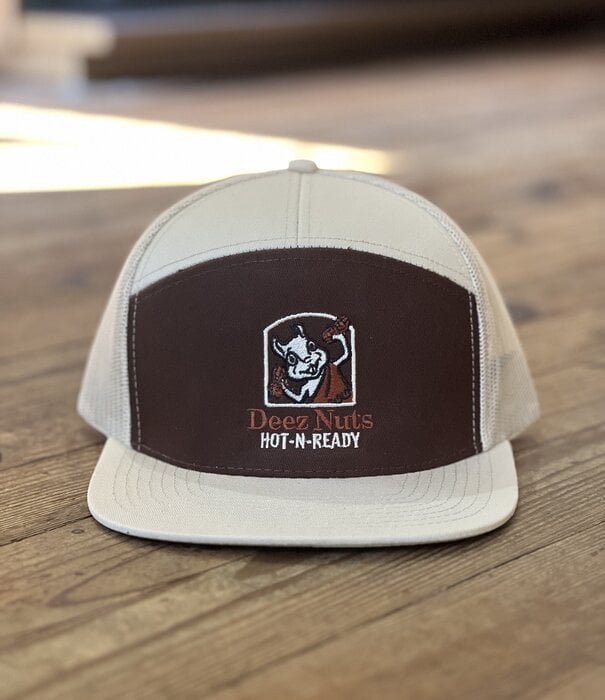 7 Panel Deez Nuts Hat Tan/Brown/Tan