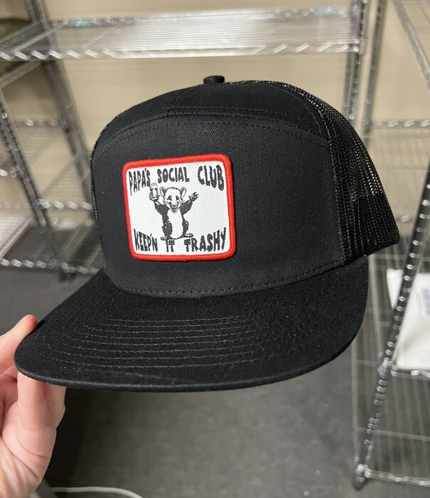 PGS 7 Panel Social Club Hat Black