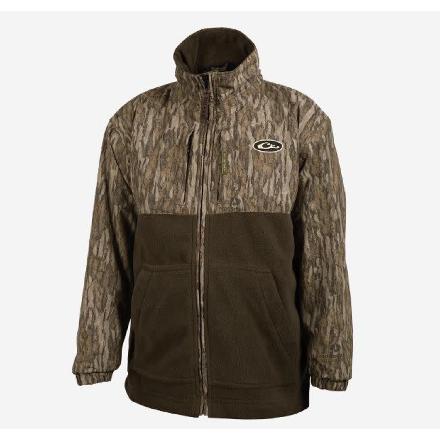 Drake Youth Eqwader Full Zip Mossy Oak Bottomland Papa's General