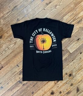 Palmetto Pumpkin Tee Black