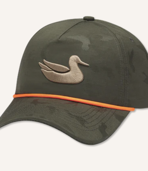 Southern Marsh Sabine Rope Hat Duck Camo Dark Olive