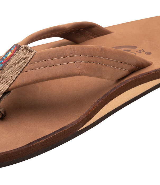 Rainbow Sandals Men's Premier Leather Redwood Single Layer Rainbows