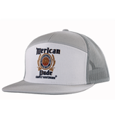 Simply Southern American Dude Lt Grey 7 Panel Hat