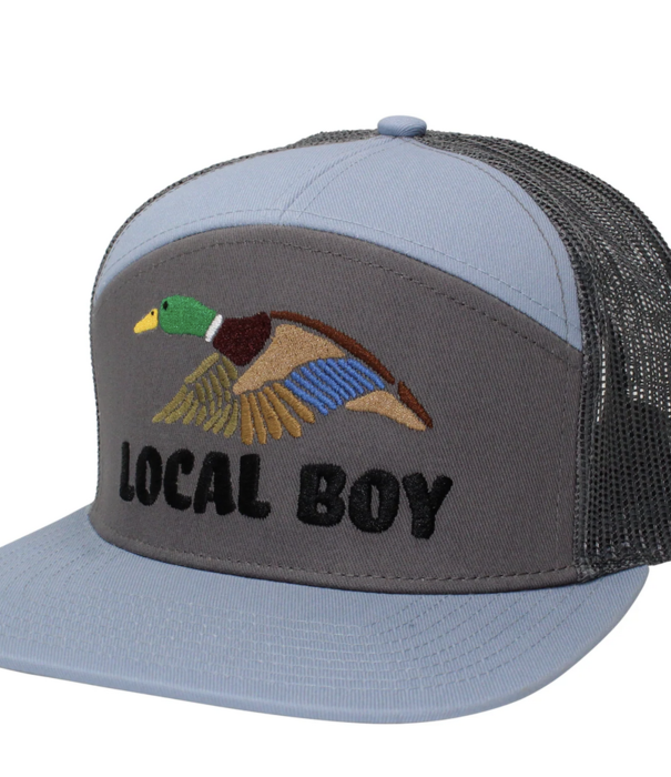 Local Boy Outfitters Wild Duck 7 Panel Hat Light Grey/Grey
