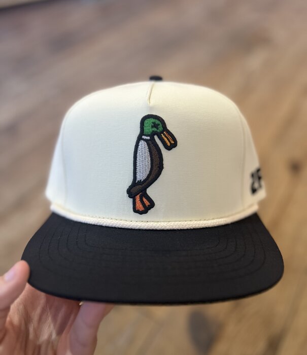 24.7 Hunt 24.7 Hunt Off White/Black Rope Hat