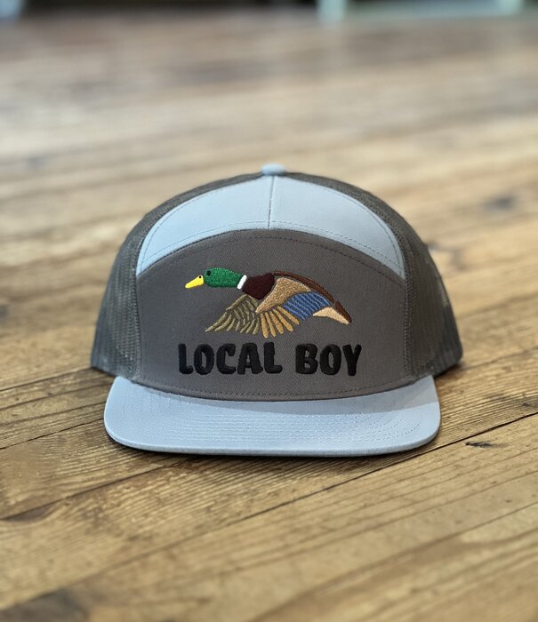 Local Boy Outfitters Wild Duck 7 Panel Hat Light Grey/Grey