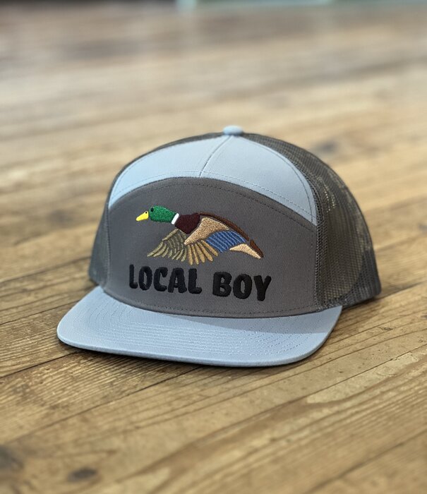Local Boy Outfitters Wild Duck 7 Panel Hat Light Grey/Grey