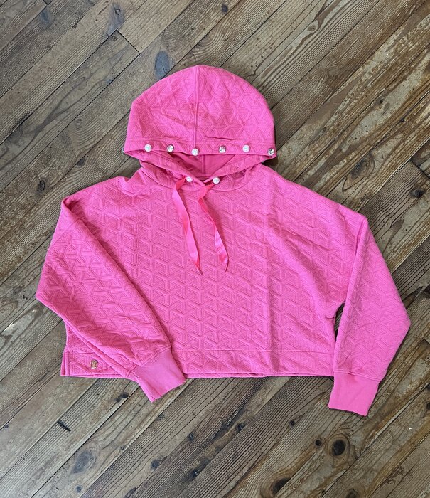 Simply Southern Simply Southern Quilted Hoodie Pink