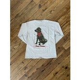 Youth Merry Christmas Lab L/S Tee Sport Grey