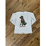 Youth Merry Christmas Lab L/S Tee Sport Grey