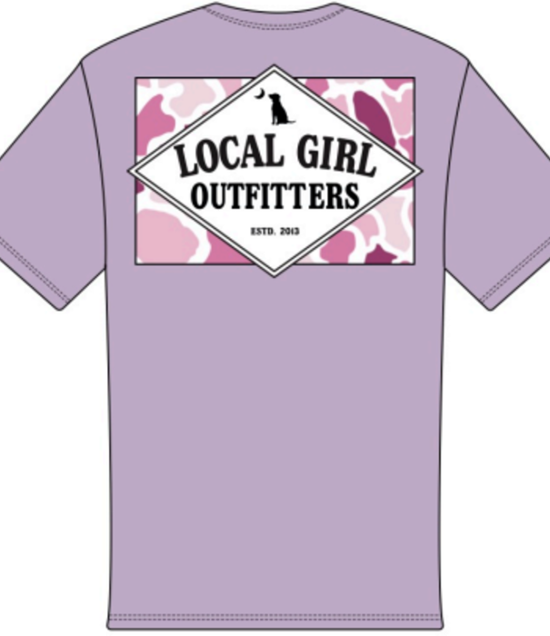 Local Girl Outfitters Local Girl Founder's Flag Pink Localflage Orchid Tee