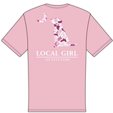 Local Girl Pink Localflage Dog & Moon Pink Tee