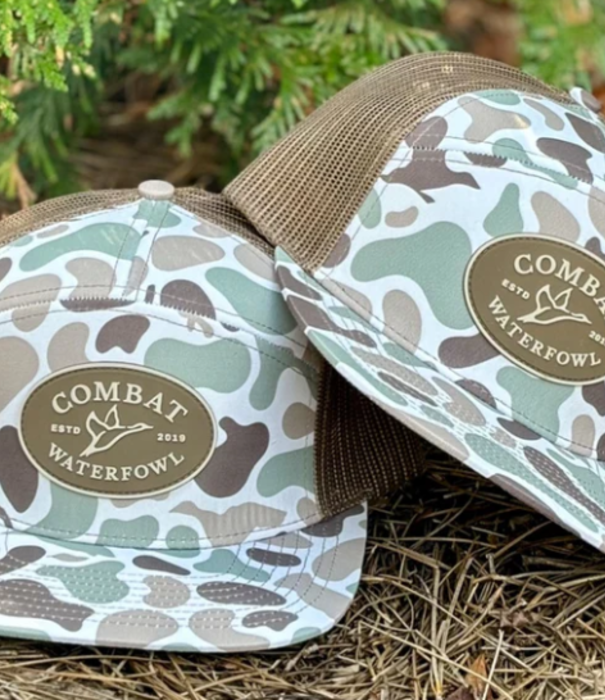 Combat Waterfowl Front Lines 7 Panel Hat | Patch |