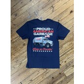 Proud American Garbage Trump Truck Navy Tee
