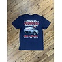 Proud American Garbage Trump Truck Navy Tee