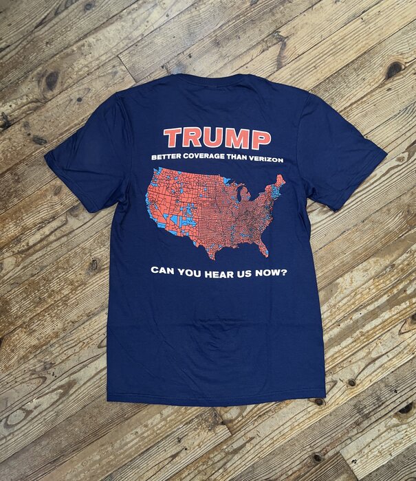 Trump Better Coverage Than Verizon Navy Tee