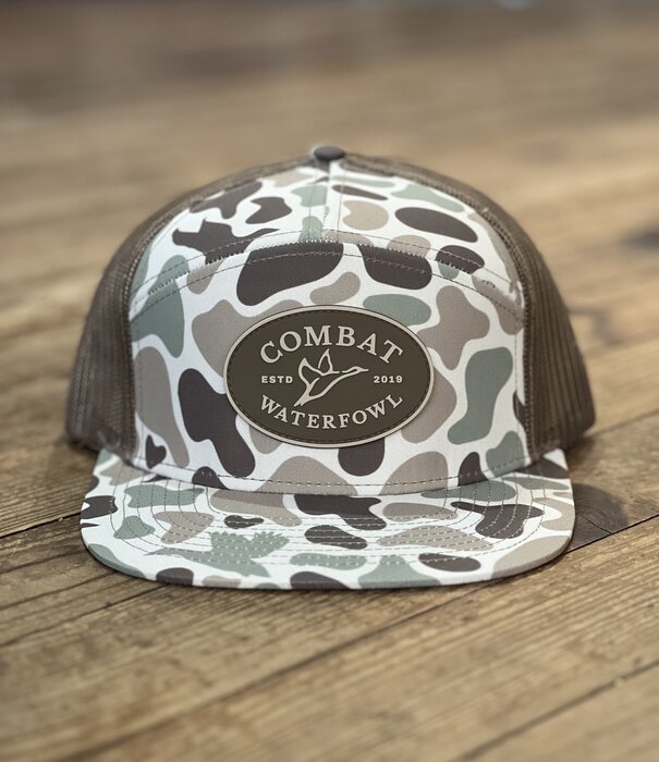 Combat Waterfowl Front Lines 7 Panel Hat | Patch |