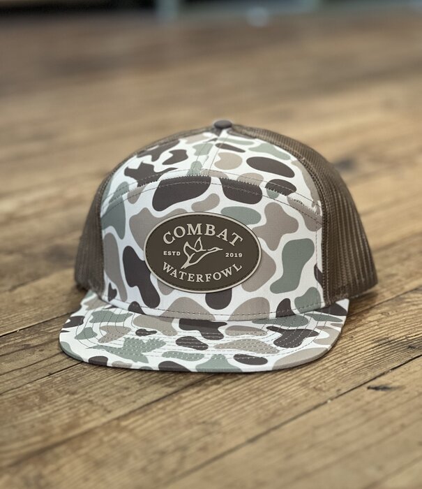 Combat Waterfowl Front Lines 7 Panel Hat | Patch |