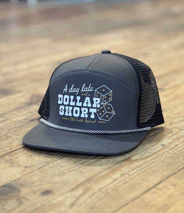 Old South Old South Day Late Dollar Short Trucker Charcoal/Black