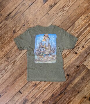 Youth Deep Woods Dolph Military Green Tee