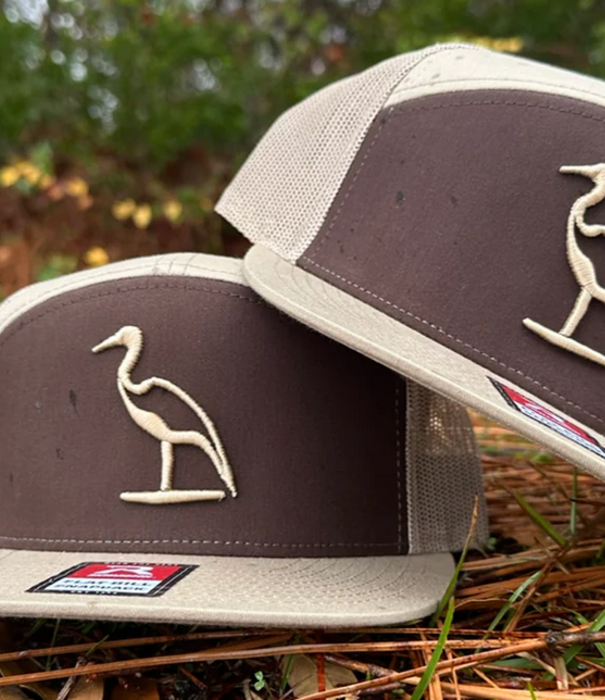 Dirty Marsh Heron 7 Panel Brown/Khaki