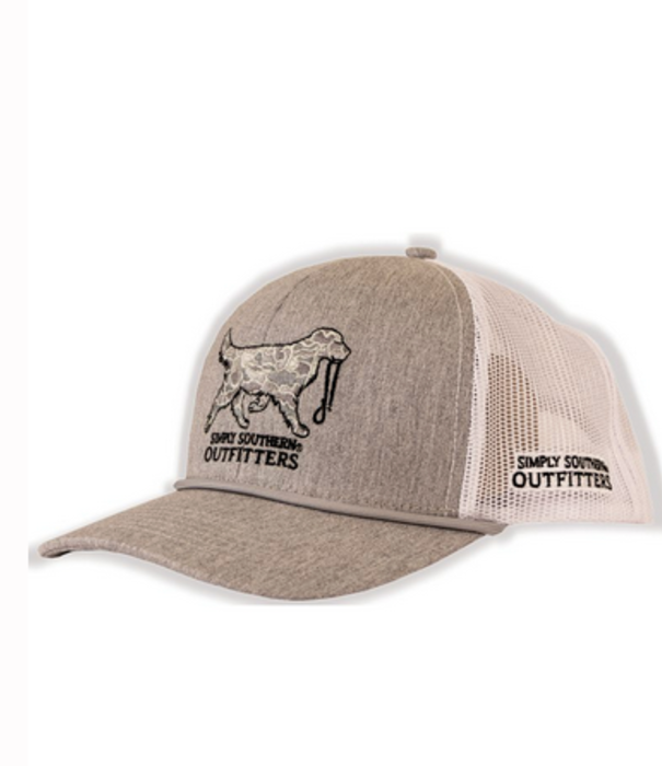 Simply Southern Simply Southern Embroidered Hat Camo Dog