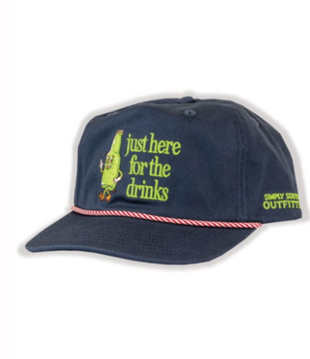 Simply Southern Simply Southern Embroidered Hat Drinks