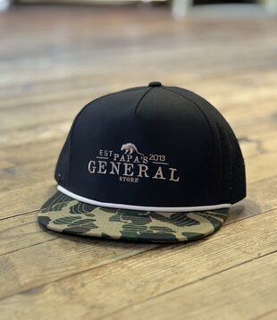 PGS Black Old School Camo Bill Rope Hat