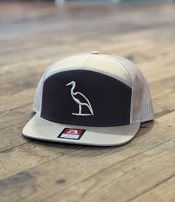 Dirty Marsh Heron 7 Panel Brown/Khaki