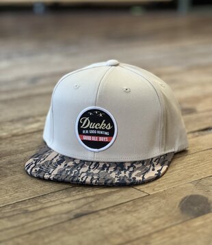 GOB Ducks Real Good Hunt Woven Patch Hat Beige/Bottomland